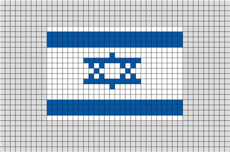 israel flag pixel art